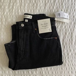 Abercrombie Ankle straight ultra high rise